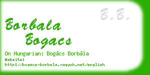 borbala bogacs business card